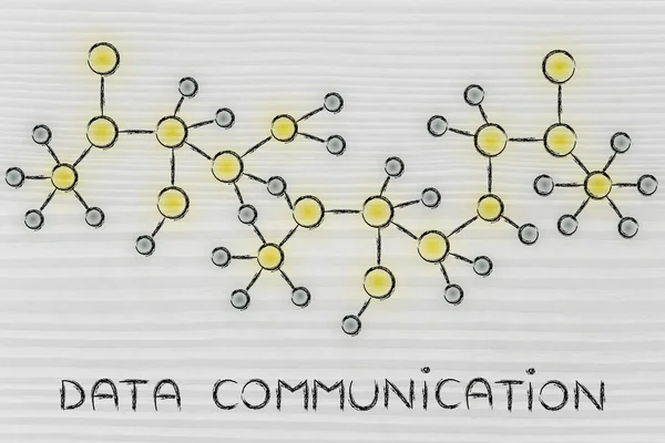 Ilustración de la comunicación de datos —  Fotos de Stock