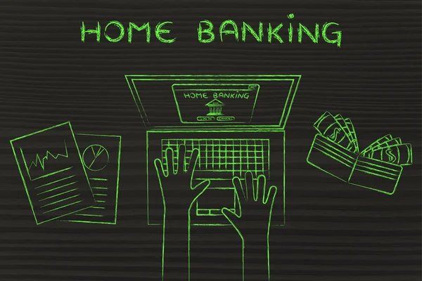 concept of Home banking