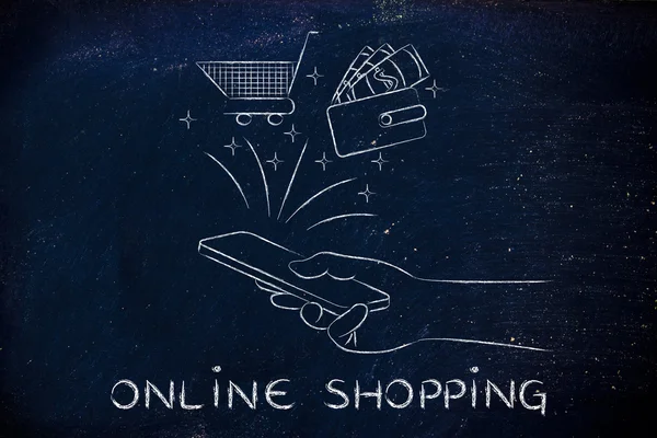 Concept of online shopping — Stock Photo, Image