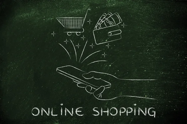 Concepto de compras en línea —  Fotos de Stock