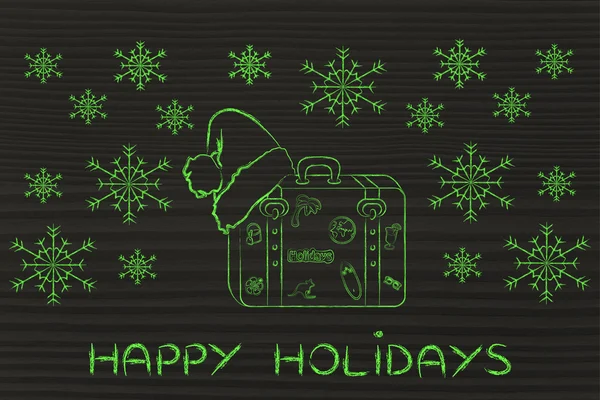 Concept van Happy holidays — Stockfoto