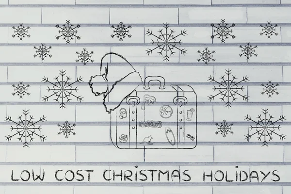 Concept de vacances de Noël low cost — Photo