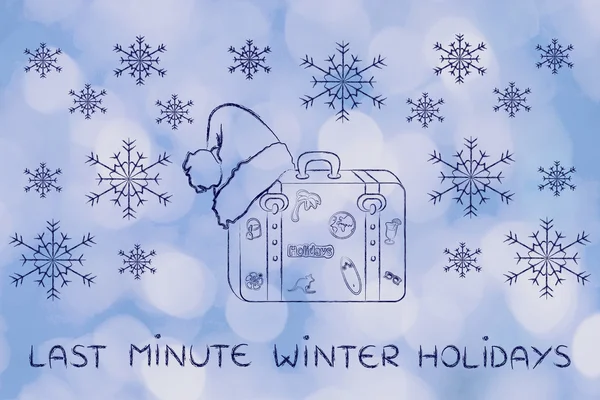 Concept of Last minute winter holidays — Stock Photo, Image