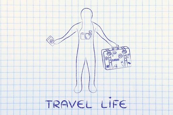 Concept van het leven reizen — Stockfoto