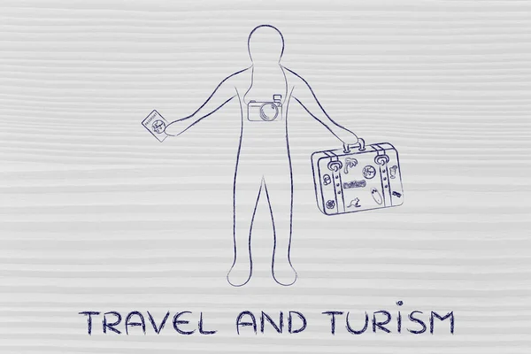 旅行および観光事業の概念 — ストック写真