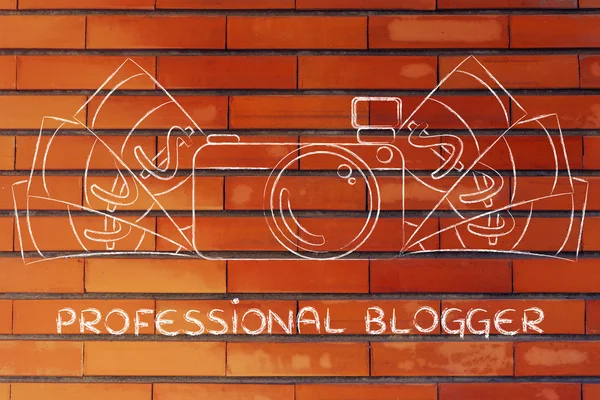 Concept van professionele blogger — Stockfoto