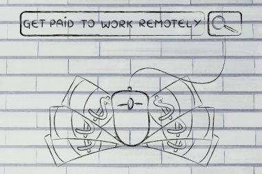 Uzaktan illüstrasyon iş için get paid