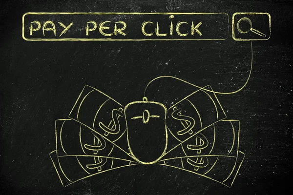 Concetto di Pay per click — Foto Stock