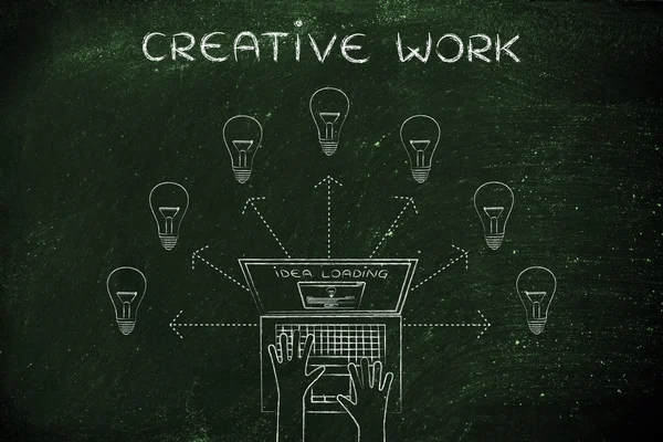 Concept of creative work — Stock Photo, Image