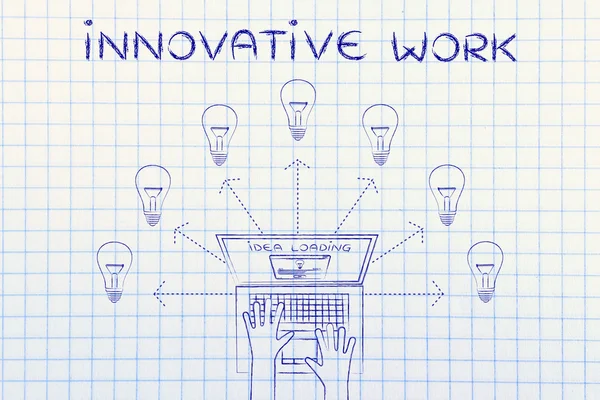Concept de travail innovant — Photo