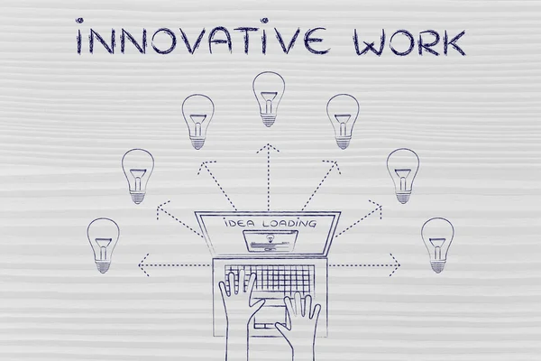 Concept van innovatieve werk — Stockfoto