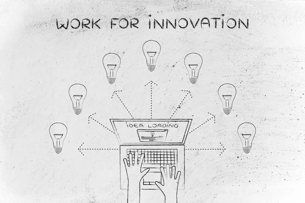 Concept of work for innovation — Stock Photo, Image