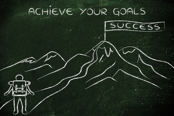 concept of achieve your goals