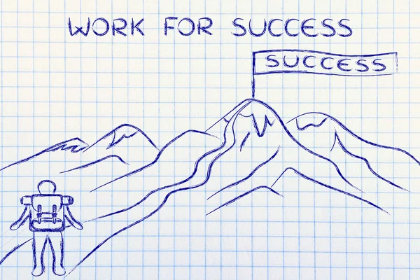 Concept of work for success — Stock Photo, Image