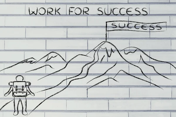 Concepto de trabajo para el éxito — Foto de Stock