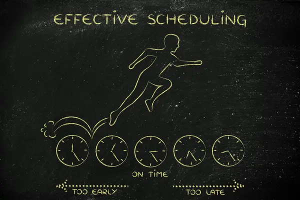 Concept of effective scheduling — Stock Photo, Image