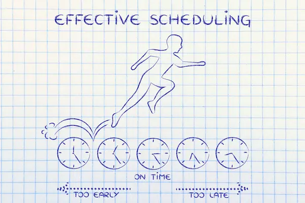 Concept of effective scheduling — Stock Photo, Image