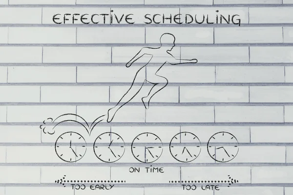 효과적인 일정의 개념 — 스톡 사진