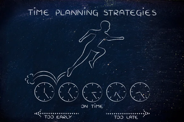 时间规划战略的概念 — 图库照片