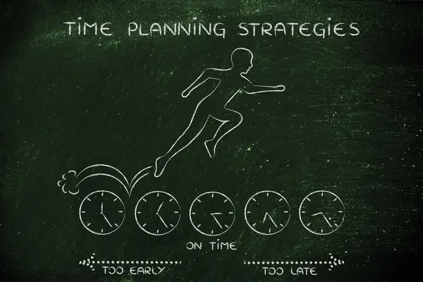 Begrip tijd planning strategieën — Stockfoto