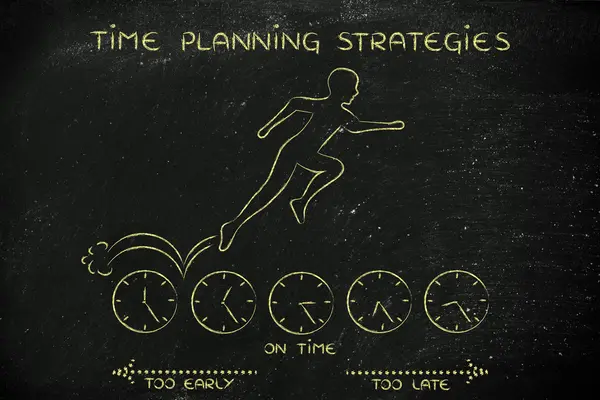 Konzept von Zeitplanungsstrategien — Stockfoto