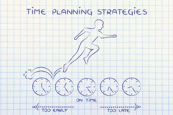 Concept of time planning strategies — Stock Photo, Image