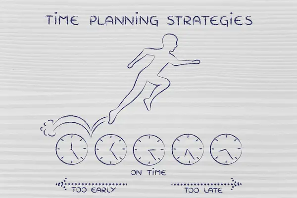 Konzept von Zeitplanungsstrategien — Stockfoto