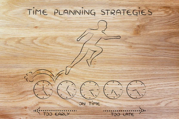 時間戦略の計画の概念 — ストック写真