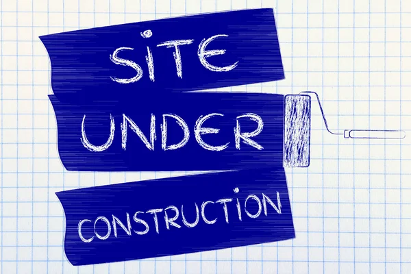 Concept de site en construction — Photo