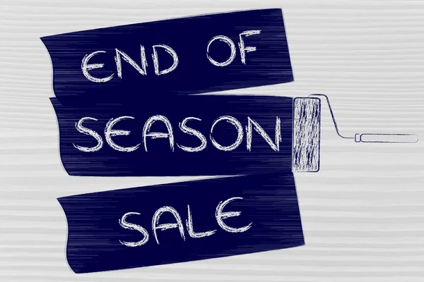 Begreppet slutet av säsongen försäljning — Stockfoto
