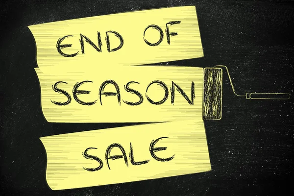 Begreppet slutet av säsongen försäljning — Stockfoto