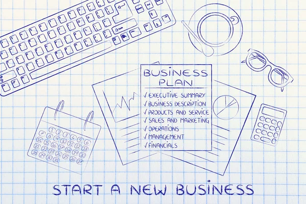 Conceito de Iniciar um novo negócio — Fotografia de Stock