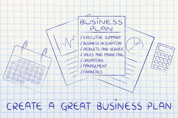 Concepto de crear un gran plan de negocios —  Fotos de Stock