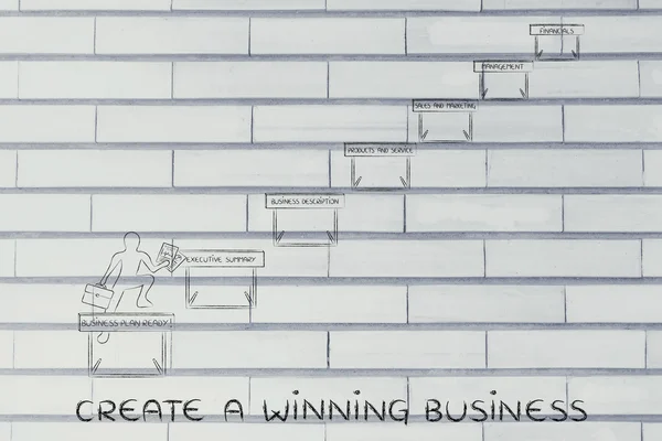 Concepto de crear un negocio ganador —  Fotos de Stock