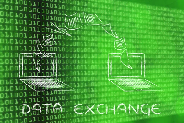 Data exchange concept — Stock Photo, Image