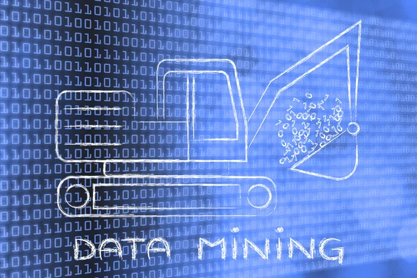 Concepto de minería de datos — Foto de Stock