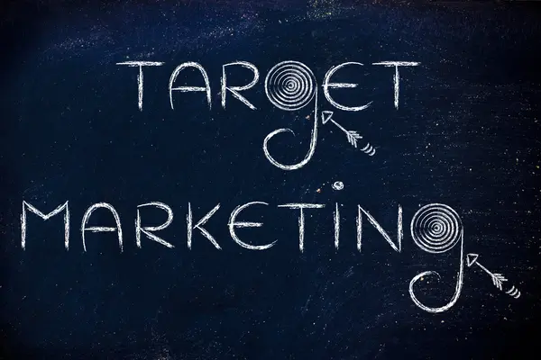 Termine di marketing "target marketing" illustrazione — Foto Stock