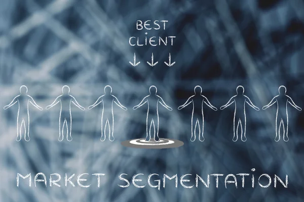 Koncepcji segmentacji rynku — Zdjęcie stockowe
