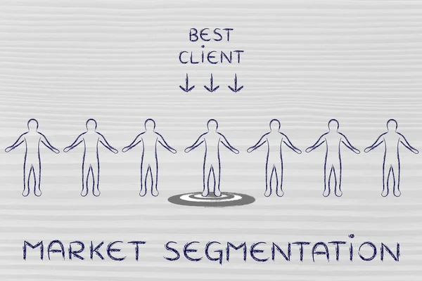Pojem segmentace trhu — Stock fotografie
