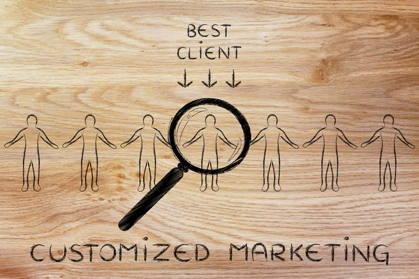 Concepto de marketing personalizado — Foto de Stock