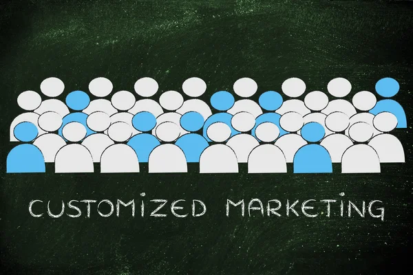 Concept of customized marketing — Stock Photo, Image