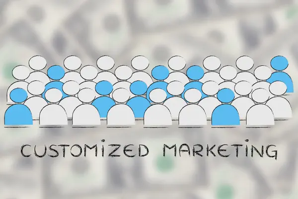 Concepto de marketing personalizado — Foto de Stock