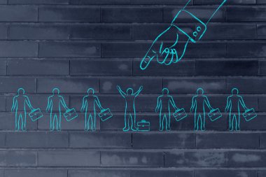 iş adamı veya aday seçilmek için mutlu