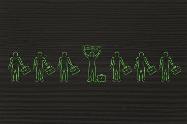 aday tutan kalabalığın içinde en iyi banner