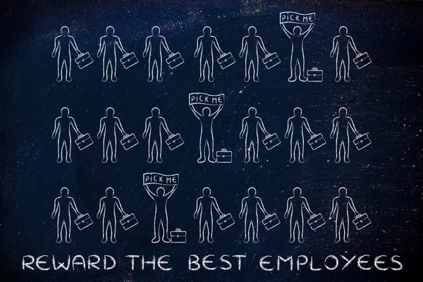 Reward the best employees illustration — Stock Photo, Image
