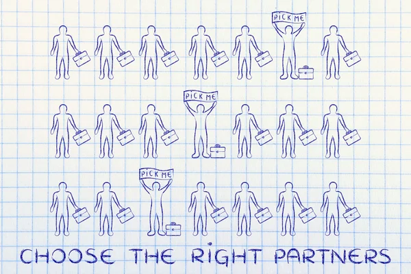 concept of Choose the right partners
