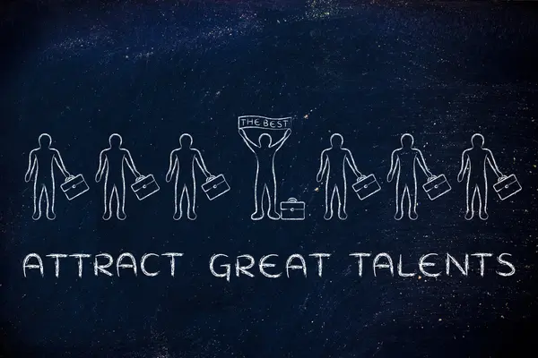 Concept of attract great talents — Stockfoto