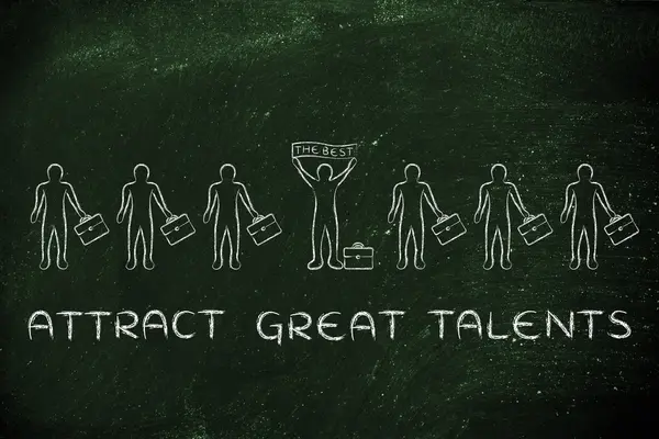 Concept of attract great talents — Stockfoto