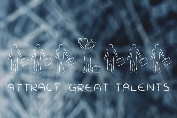 Concept of attract great talents — Stock fotografie