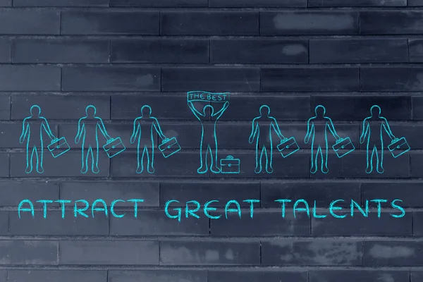 Concept of attract great talents — Stock fotografie